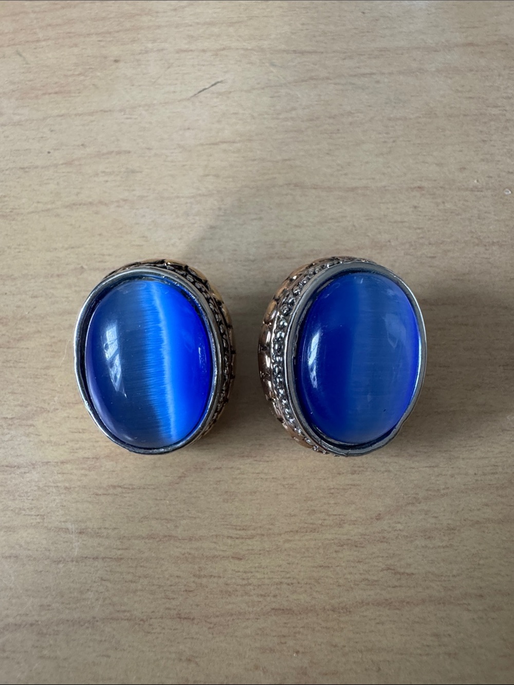 Premier Blue Cabochon Oval Earrings